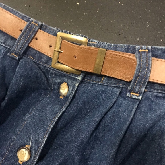 🎂Vintage jean skirt button front midi 6 USA🎂 - Picture 3 of 10